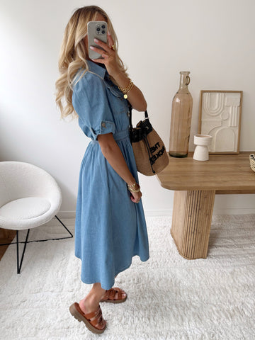 Robe longue en denim DOVOÉ