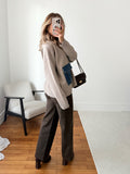 Maille avec poche en denim LOREN