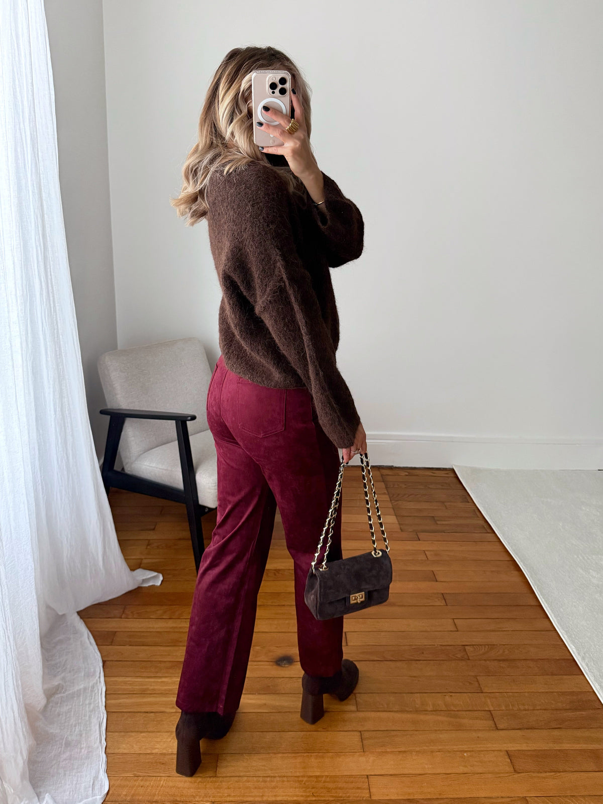 Pantalon en suédine ALBERT