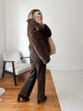 Jean taille haute à clous décoratifs RIGEL