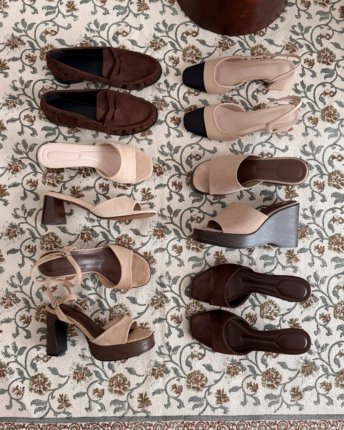 Mules à talons en suèdine SERANOVA