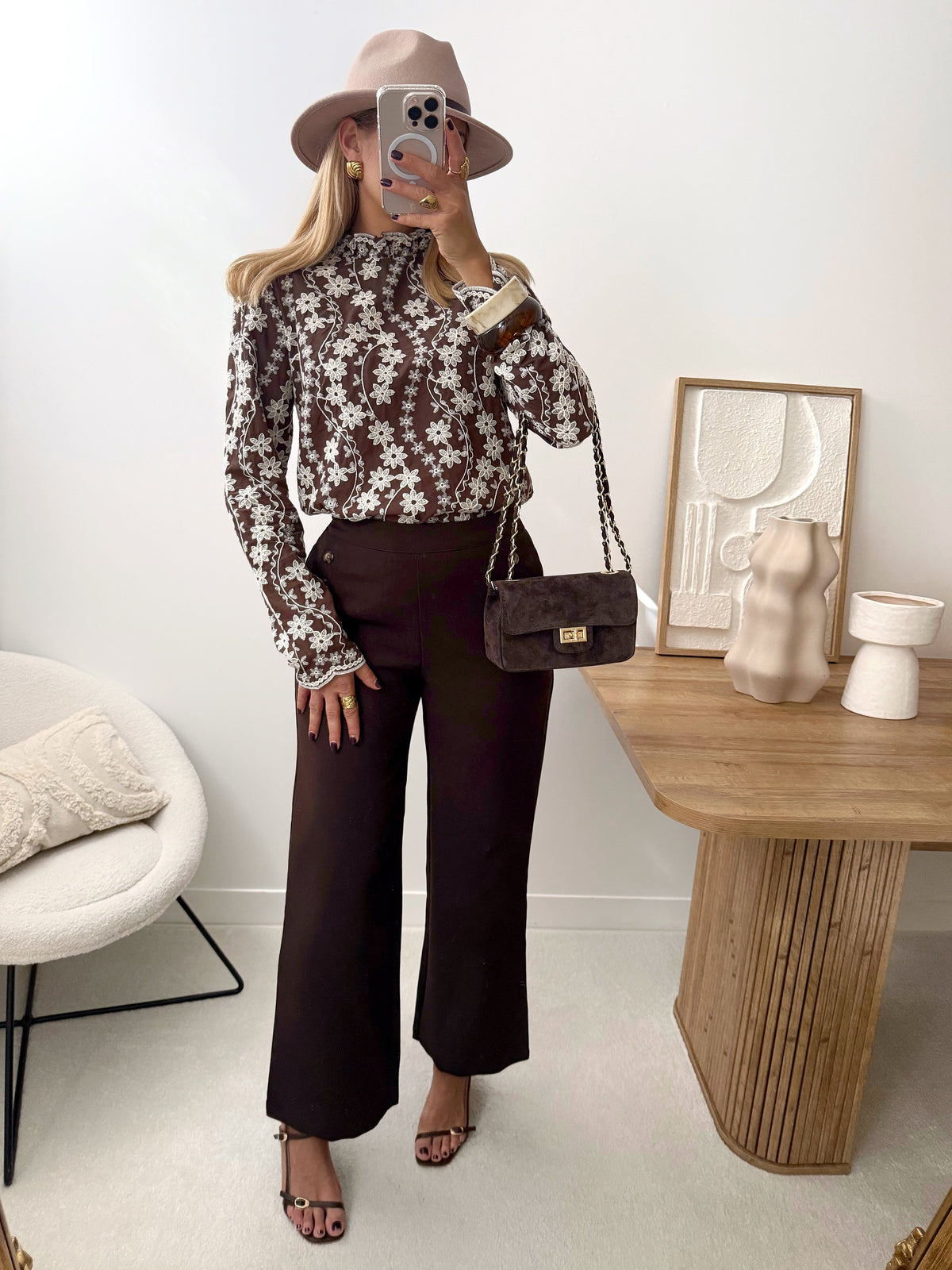 Pantalon droit et boutons GILBERT