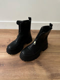 Bottines noires zippées à plateforme JUNON