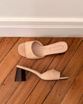 Mules à talons en suèdine SERANOVA