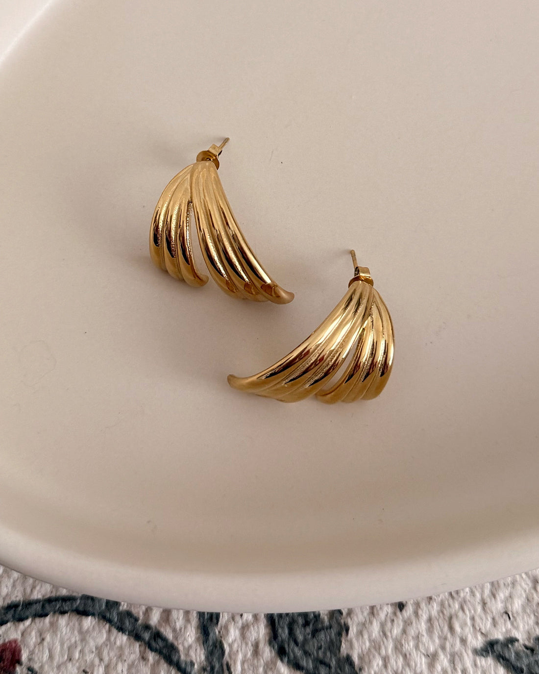 Boucles d'oreilles striées AGATHE