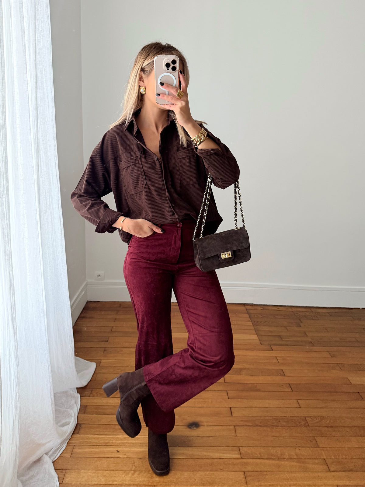 Pantalon en suédine ALBERT