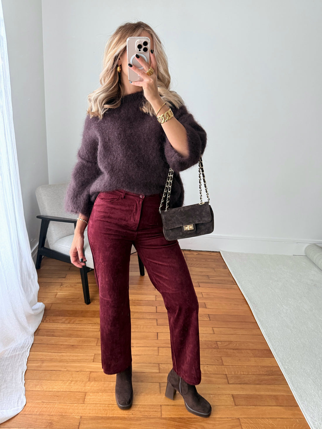 Pantalon en suédine ALBERT