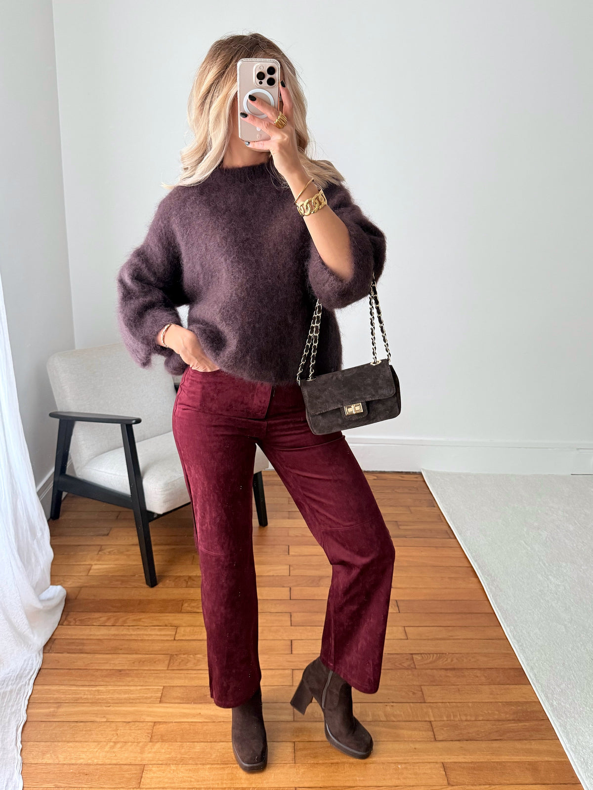 Pantalon en suédine ALBERT