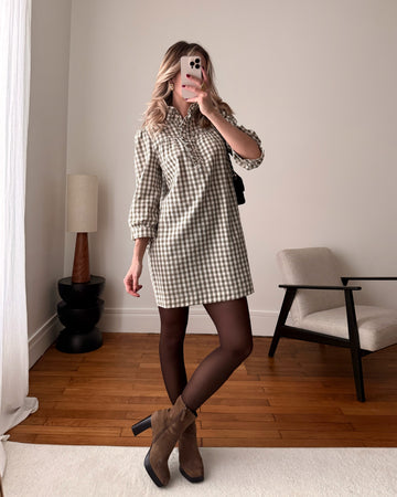Robe à imprimé Vichy LAURYN