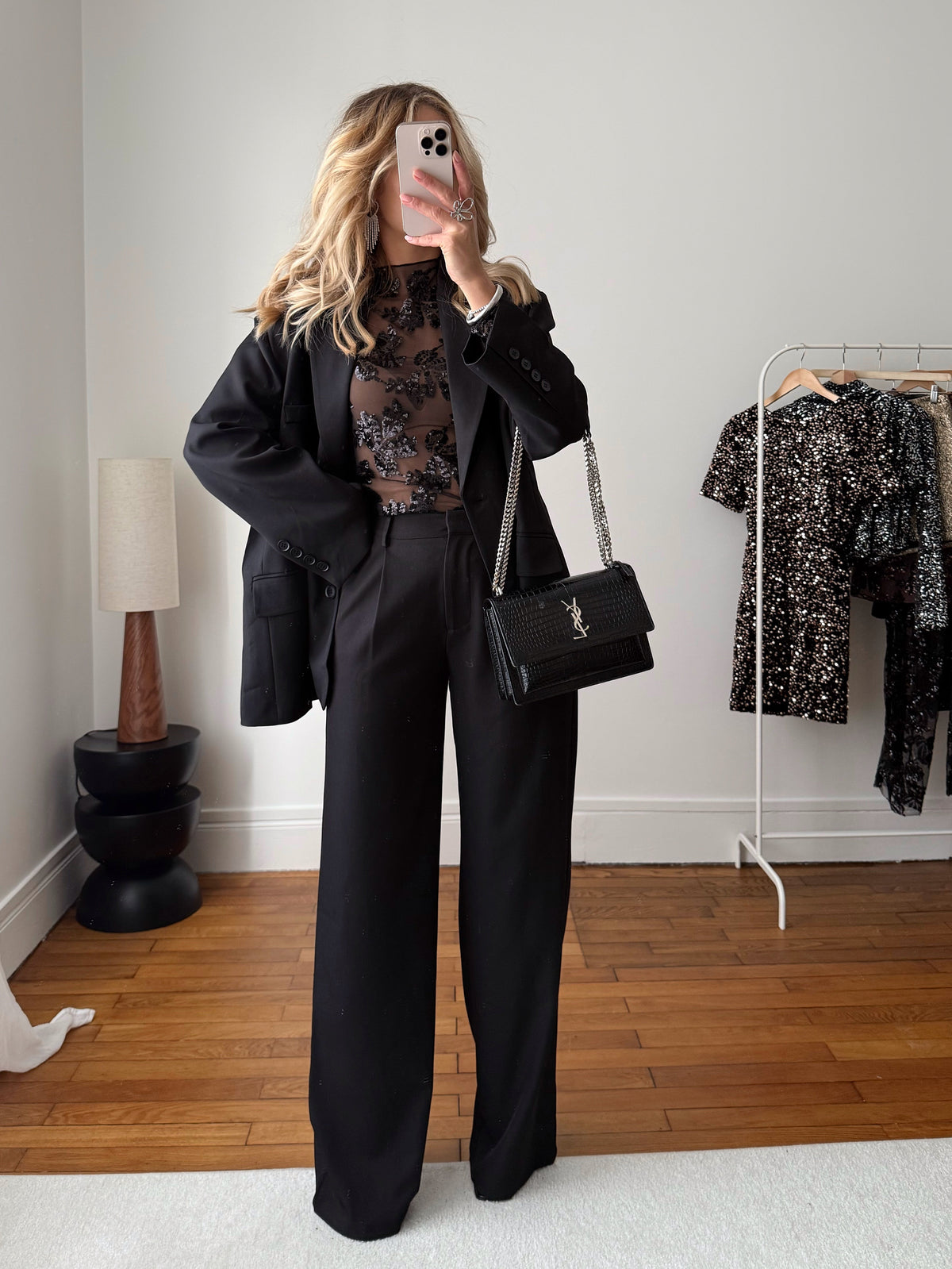 Pantalon tailleur DAMIEN - noir