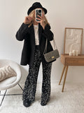 Pantalon en velours à sequins SOREN